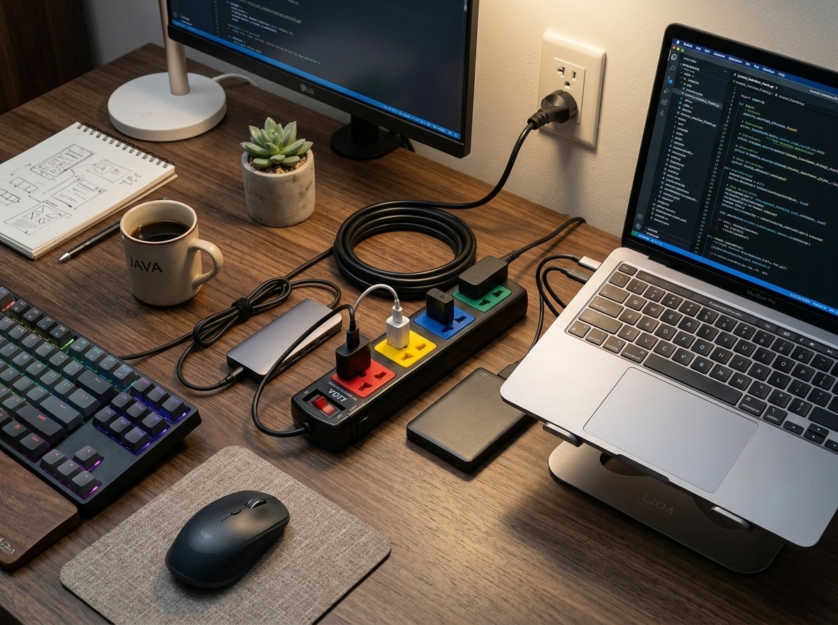 Ổ Cắm LiOA 4D52N (4 Lỗ Đa Năng - 5m) Có Nắp Che An Toàn